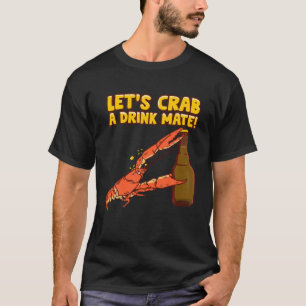 Krabba - Lustigt drickande Beer Pun - Beach Ocean T Shirt