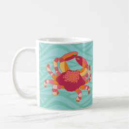 Krabba med tribalmärke  kaffemugg