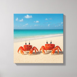 Krabba mellan världar - Kant i sikte Canvastryck