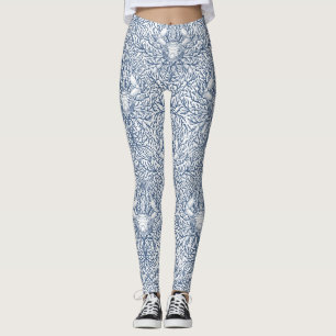 Krabba och havets ogräs, kustsommar i vitt och nav leggings