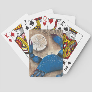 Krabba och servitris spel kort