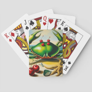 Krabba på persikokort casinokort
