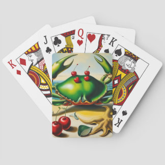 Krabba på persikokort casinokort