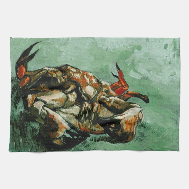Krabba på ryggen (F605)Van Gogh Fine Art Kökshandduk (Horisontell)