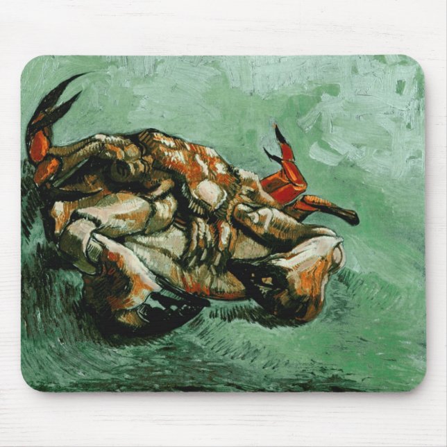Krabba på ryggen (F605) Van Gogh Fine Art Musmatta (Framsidan)