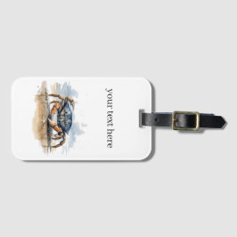 krabba på stranden, anpassade bagagebricka