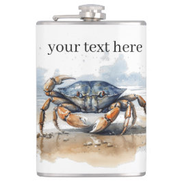 krabba på stranden, anpassade fickplunta