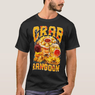 Krabba Rangoon Meme Bootleg Rap Stil 90-tal Vintag T Shirt