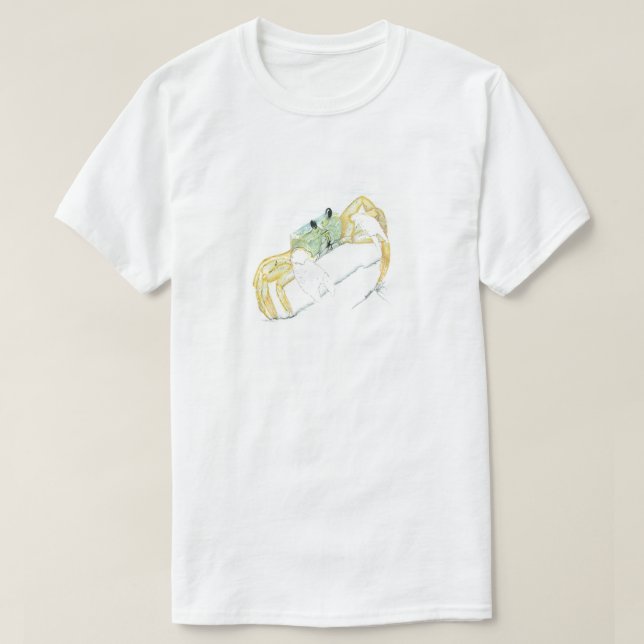 Krabba som går på strand tröja (Design framsida)