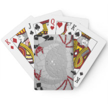 Krabba som leker kort