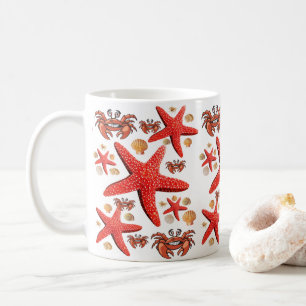 Krabba, Starfish White Mugg