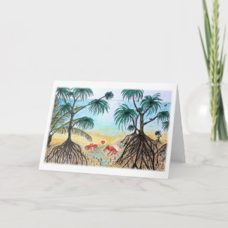 Krabbakärlekvalentin kort för hälsning