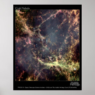 KrabbaNebulaHubble teleskop Poster