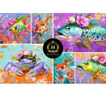 Krabbavskärmning för Blommigt av brant Vintage