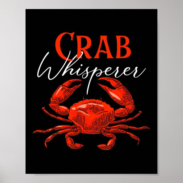 Krabbflüsterare - Fiske Jakt Krabbfångare Djur Oc Poster (Framsidan)