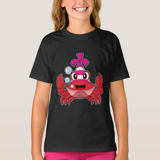 Krabbfödelsedagsfesthatt T Shirt (Framsida)