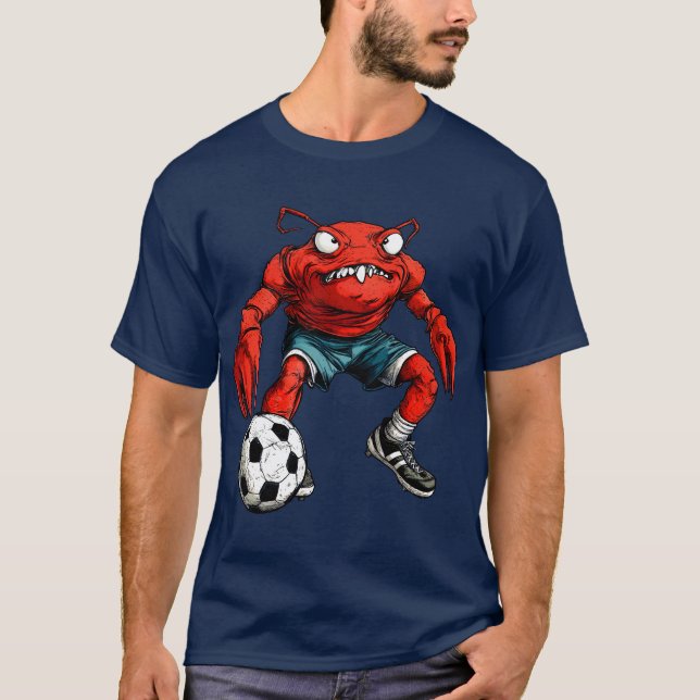 krabbfotare/fotbollsspelare krab T-Shirt (Framsida)