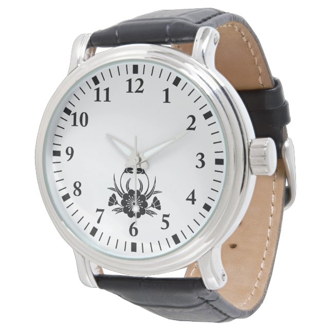 Krabbliknande körsbärsblomma armbandsur (Vinklad)