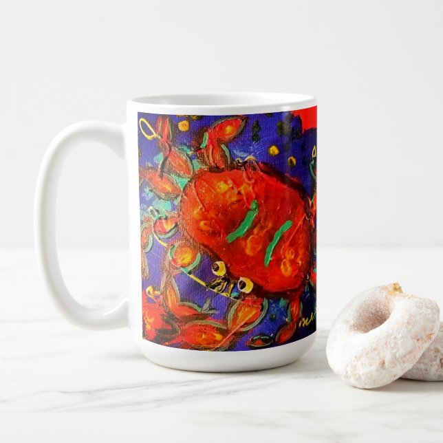 Krabbmugg Kaffemugg (Med munk)