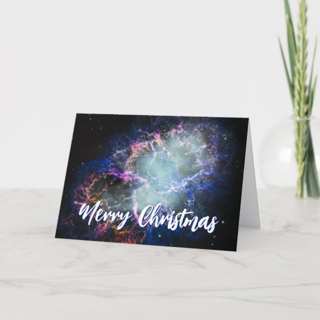 Krabbnebulosan God Jul Helgkort (Framsida)