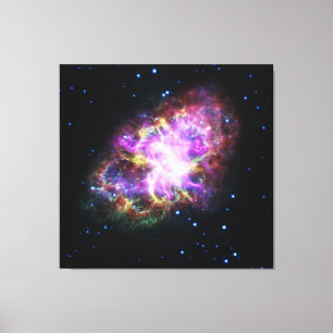Krabbnebulosan Supernovarest Hubble-komposit Canvastryck