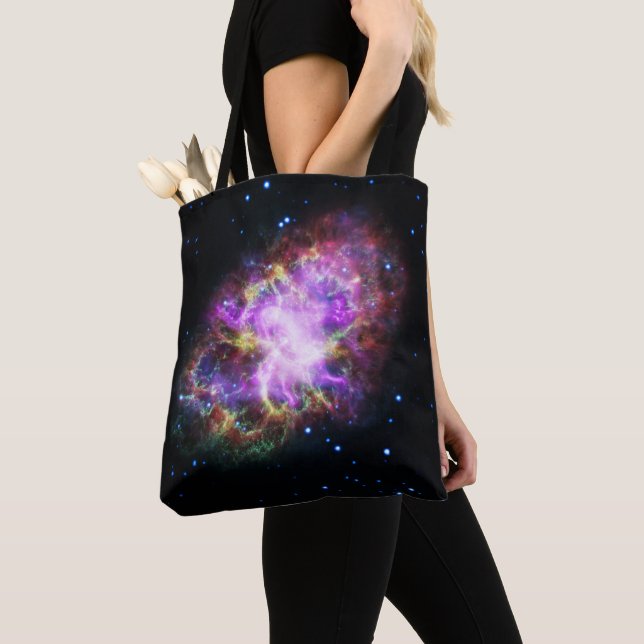 Krabbnebulosan Supernovarest Hubble-komposit Tygkasse (Närbild)