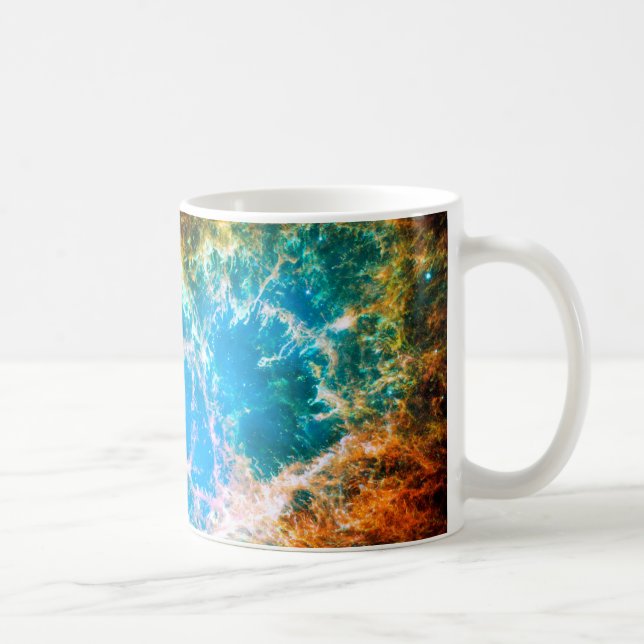 Krabbnebulosan supernovarest Hubble-rymdfoto Kaffemugg (Höger)