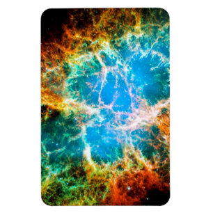 Krabbnebulosan supernovarest Hubble-rymdfoto Magnet