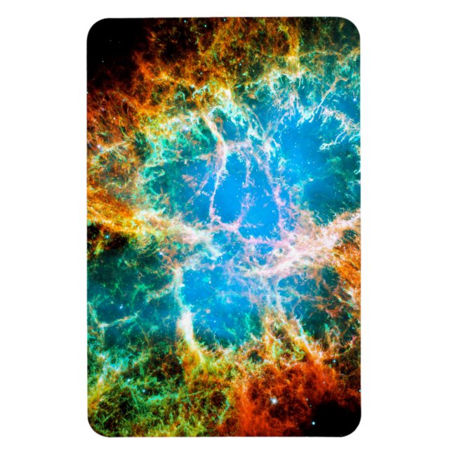 Krabbnebulosan supernovarest Hubble-rymdfoto Magnet (Vertikal)