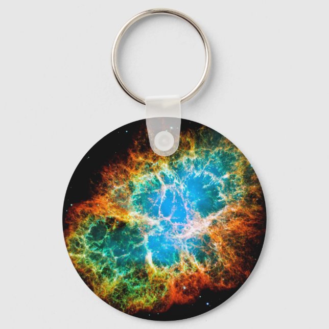 Krabbnebulosan supernovarest Hubble-rymdfoto Nyckelring (Framsida)