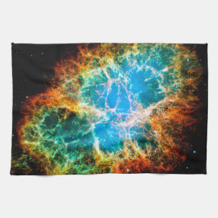 Krabbnebulosan supernovarest Hubble-teleskopbild Kökshandduk