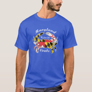 Krabbor för utslagsplats för Maryland Tee Shirt