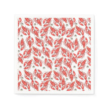 Krabbor och hummer. Seafood. Papper