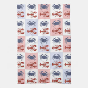 Krabbor och Kräftor Towels Kökshandduk