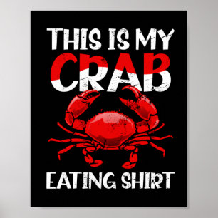 Krabbor som äter upp T-Shirt Todays-prognosfartyg  Poster