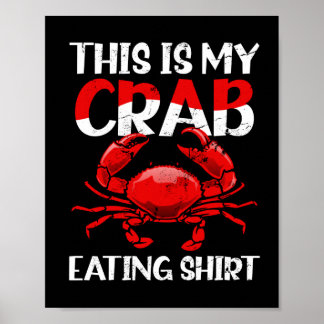 Krabbor som äter upp T-Shirt Todays-prognosfartyg Poster