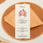 Krabbteckning Krabb Fest Middag Meny<br><div class="desc">Gör din nästa sammankomst minnesvärd med vår Crab Feast Dinner Party Menu,  med en fantasifull illustration av en krabba som håller i en martini. Perfekt för älskare av skaldjur och kustinspirerade evenemang,  ger denna menyer design en touch av kul och sofistikation till din middagsfest.</div>