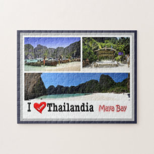 Krabi - Maya Bay - Thailand - I Kärlek - Pussel