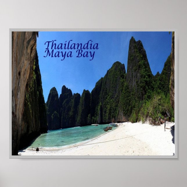 Krabi - Maya Bay - Thailand - Poster (Framsidan)