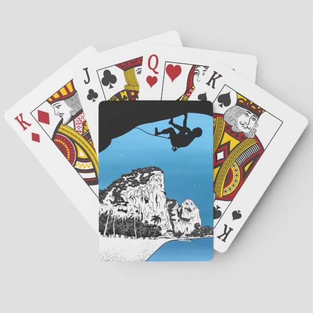 Krabi Sten klättrande Thailand Casinokort (Baksidan)