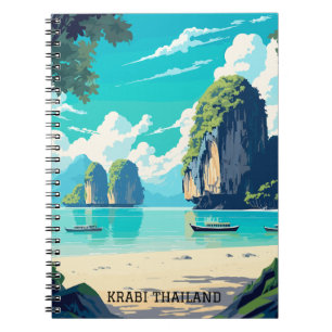 Krabi Thailand Beach Paradise Travel Anteckningsbok