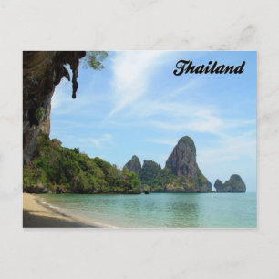 Krabi Thailand för Tonsai Strand-Railaystrand Vykort