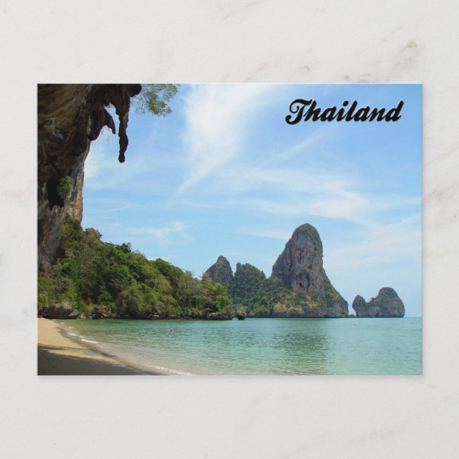 Krabi Thailand för Tonsai Strand-Railaystrand Vykort (Framsida)