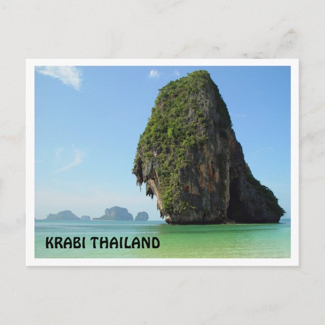 Krabi Thailand Postcard Vykort (Framsida)