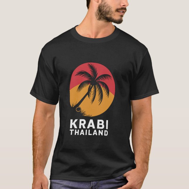 Krabi Thailand T Shirt (Framsida)