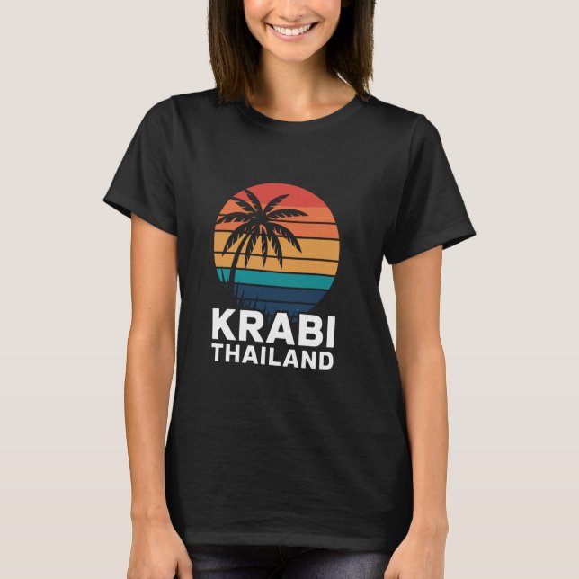 Krabi Thailand T Shirt (Framsida)