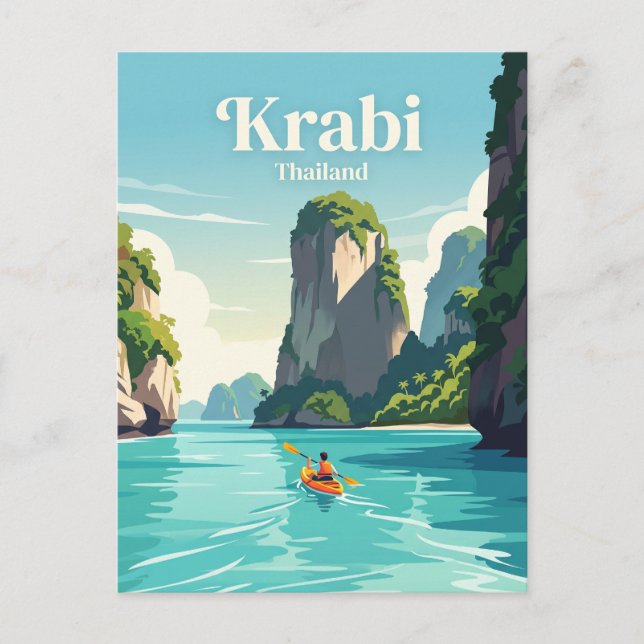 Krabi, Thailand Vykort (Framsida)
