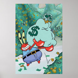 Krabs pengeminne poster