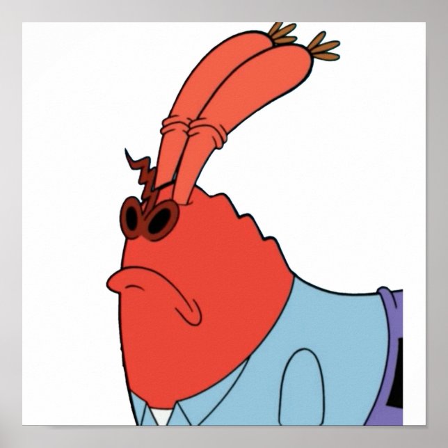 Krabs Sniffing Poster (Framsidan)