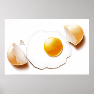 Krackad ägg poster